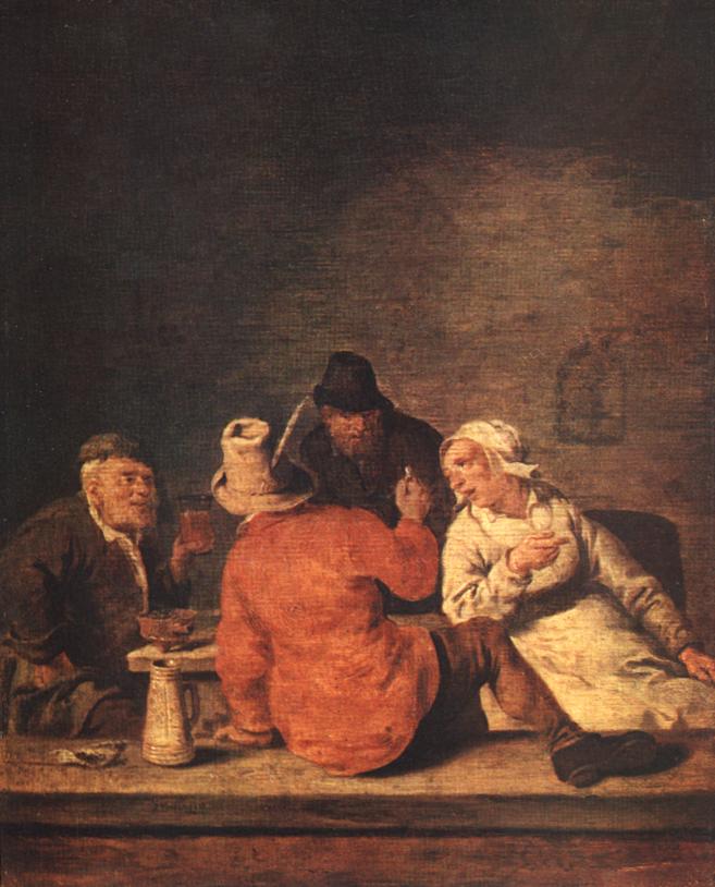 MOLENAER, Jan Miense Peasants in the Tavern af